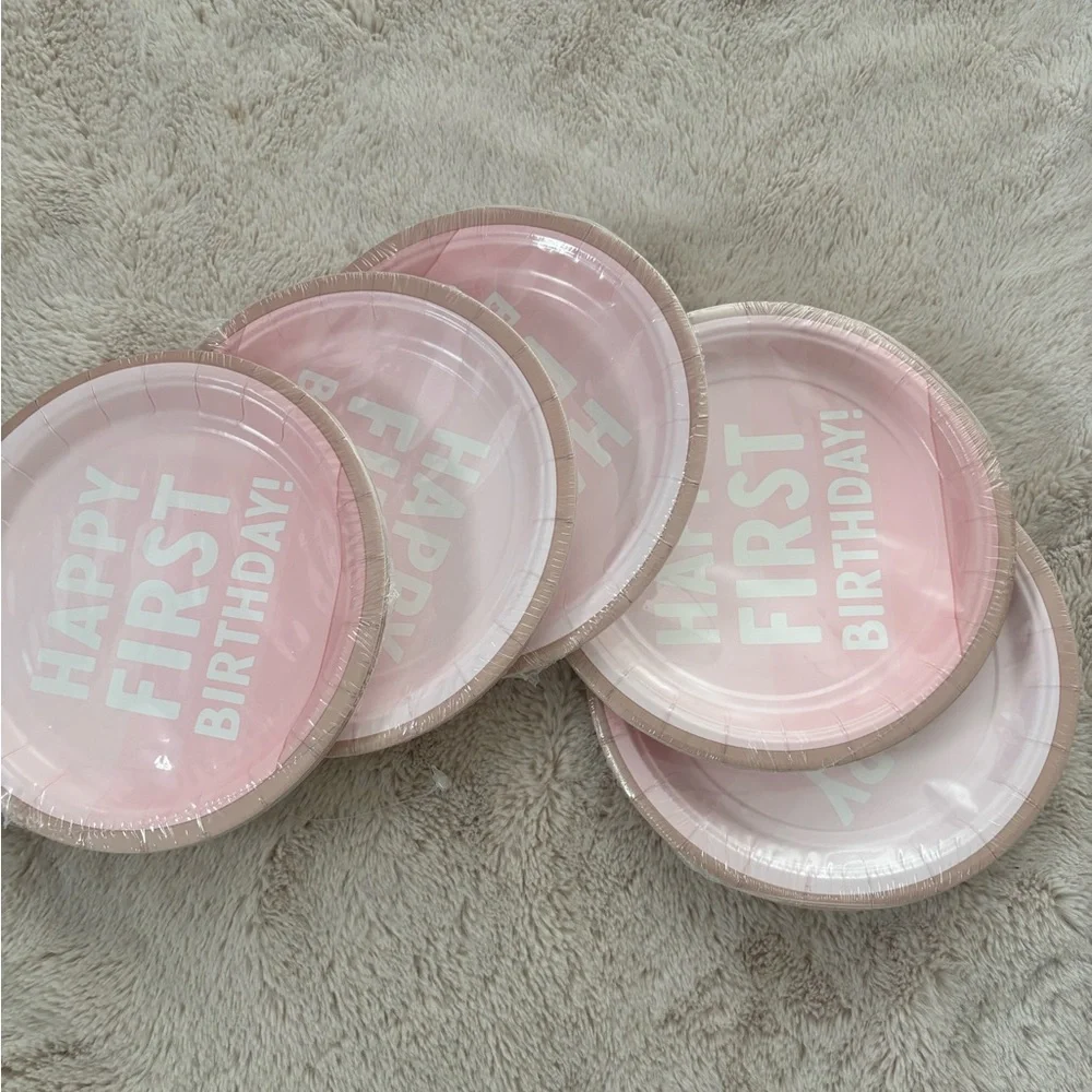 First birthday plates